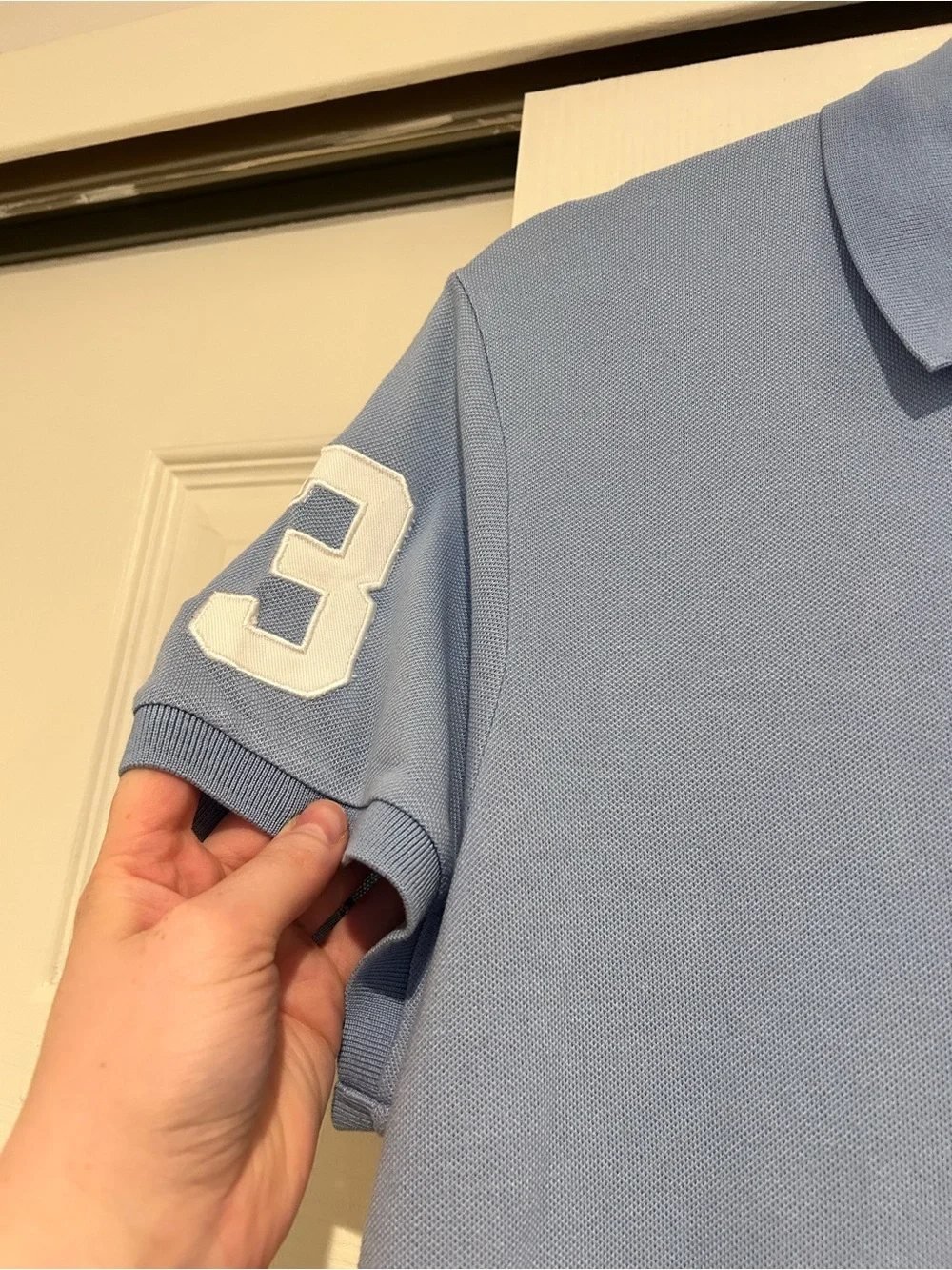 Lot of 2 Ralph Lauren Blue & White Golf Polos size large - Picture 2 of 9
